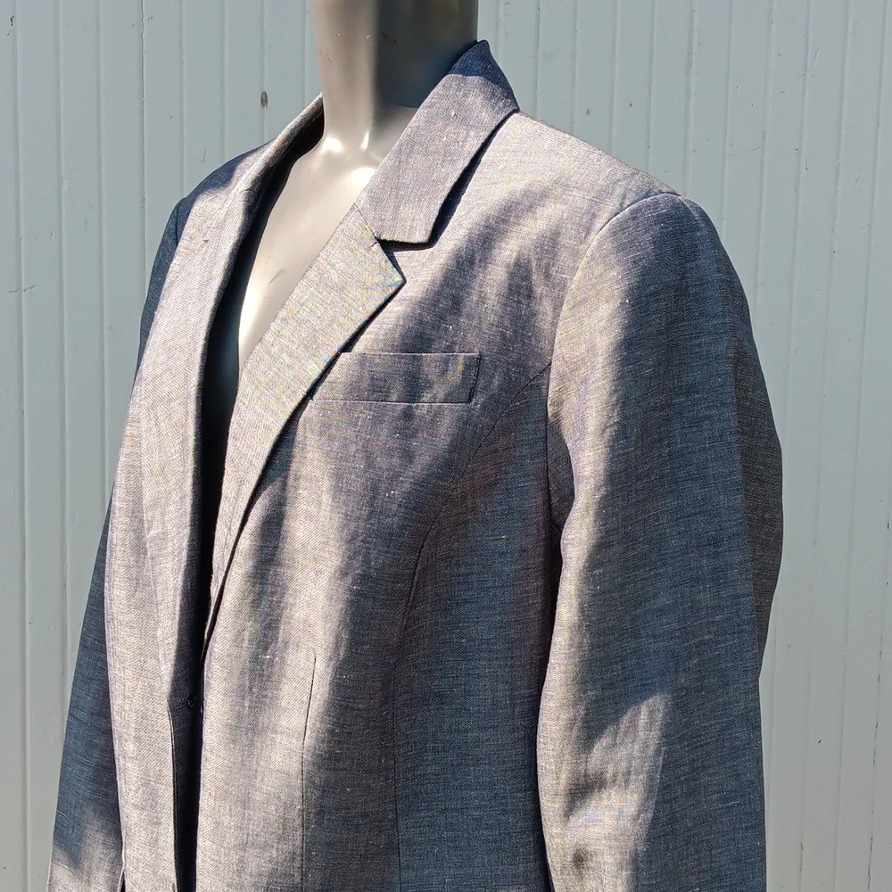 LANE BRYANT LADIES LINEN BLEND LUX BLAZER - Picture 11 of 16